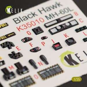 KELIK K35010 MH-60L BLACK HAWK INTERIOR 3D DECALS FOR KITTY HAWK KIT 1/35 – Bild 8