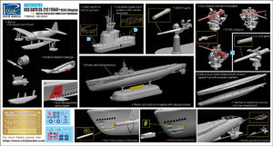 Maquettes Rich Models 20002 USS Gato SS-212 1944 + OS2U Kingfisher 1/200  – image 3