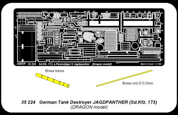 Aber 35224 German tank destroyer Jagdpanther Sd. Kfz.173 1/35 – image 5