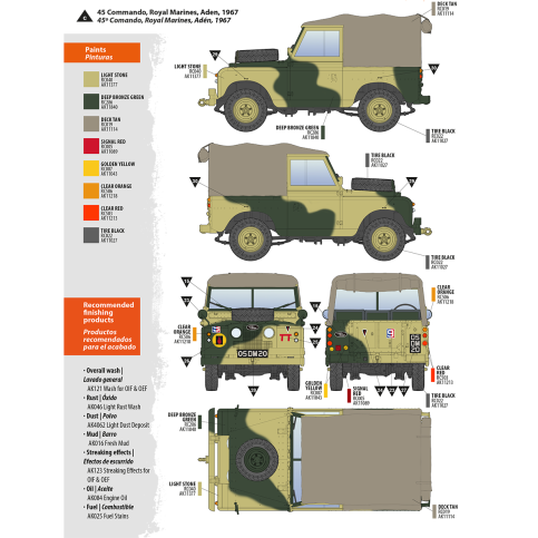 AK Interactive AK35012 LAND ROVER 88 SERIES IIA ROVER 8 1/35 – zdjęcie 17