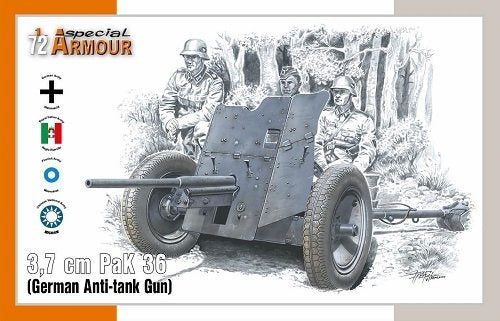 Special Armor 72024 3.7 cm PaK 36 (German Anti-tank Gun) 1/72