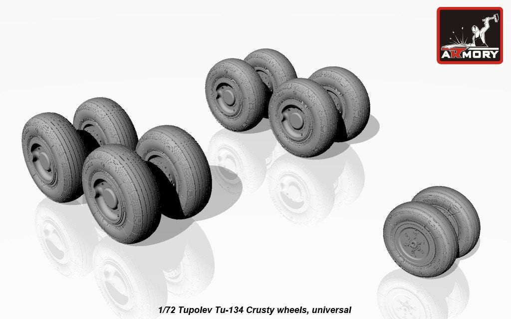 Armory Models AW72042 Tupolev Tu-134 Crusty wheels 1/72 – Bild 3