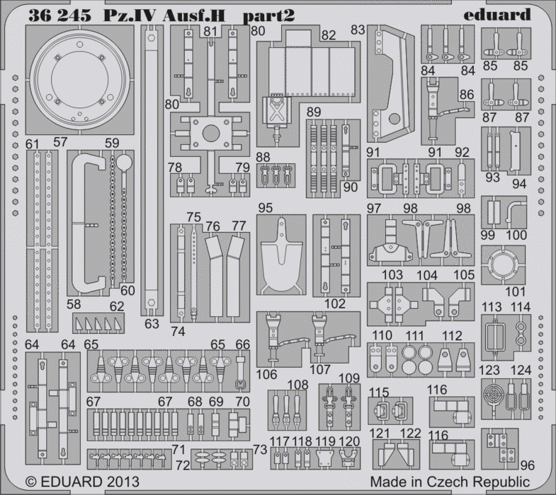 Eduard 36245 Pz. IV Ausf. H 1/35 Italeri – image 2