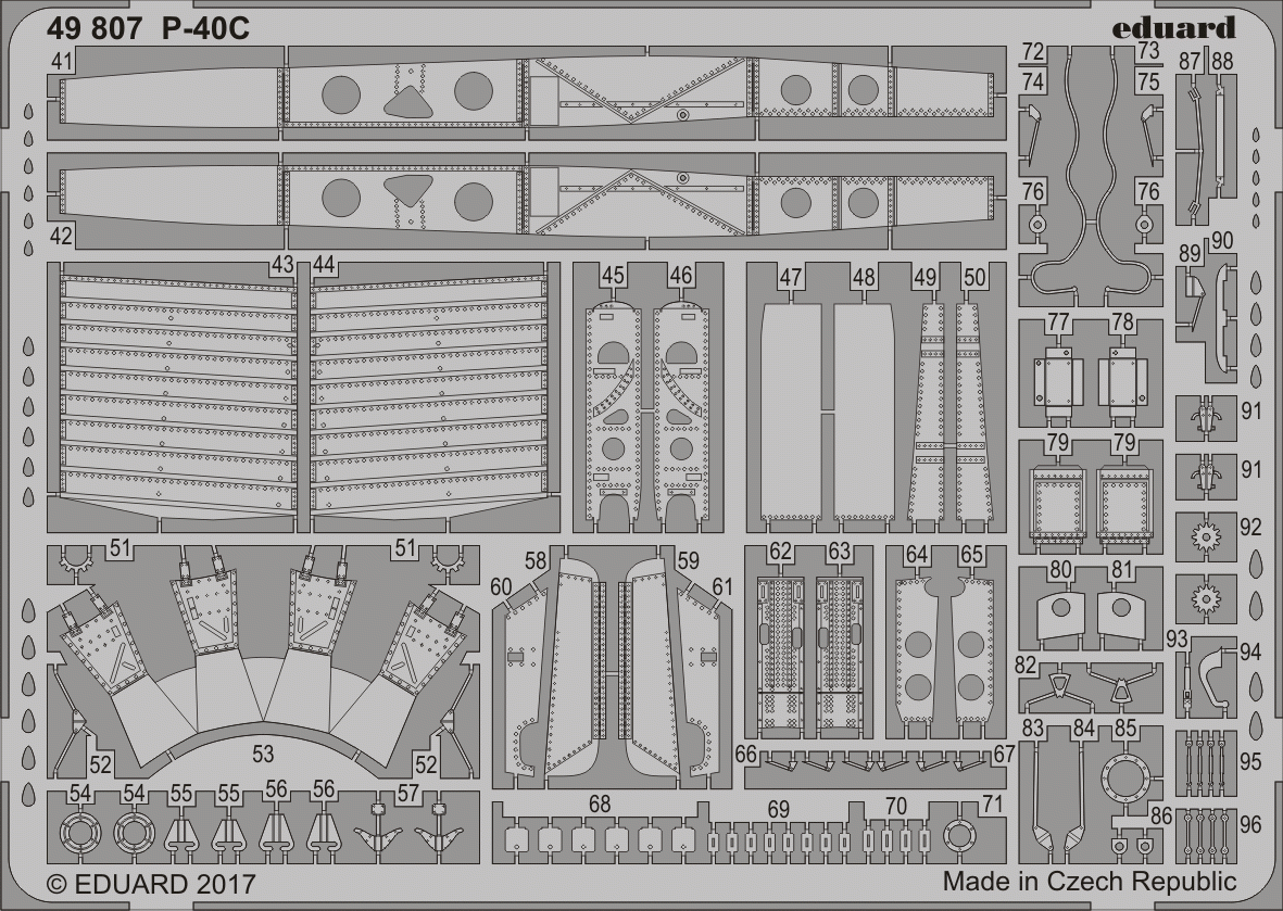 Eduard 49807 P-40C BRONCO 1/48 – immagine 2