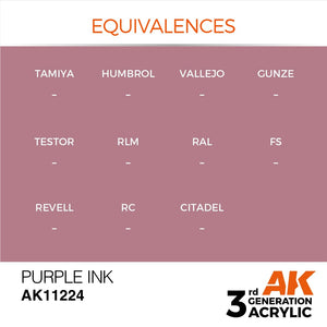 AK Interactive AK11224 PURPLE – INK 17ml – Bild 3