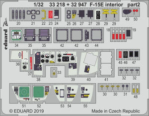 Eduard 33218 F-15E interior 1/32 TAMIYA – imagen 2