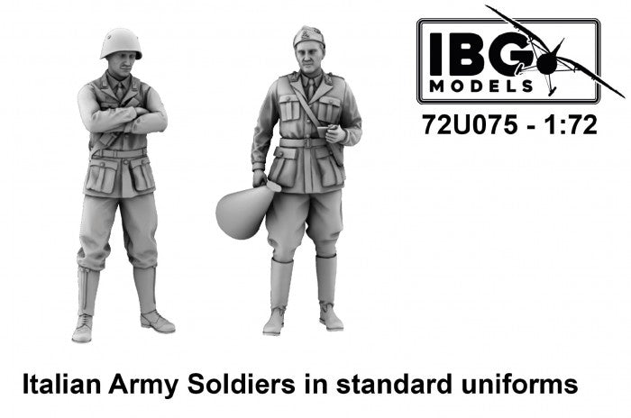 IBG 72U075 Italian Army Soldiers in standard uniforms (3d printed set - 2 figures) 1/72