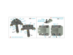 Quinta Studio QDS-48433 F-15I 3D-Printed &amp;amp; coloured Interior on decal paper (Academy) (Small version) 1/48 – immagine 2