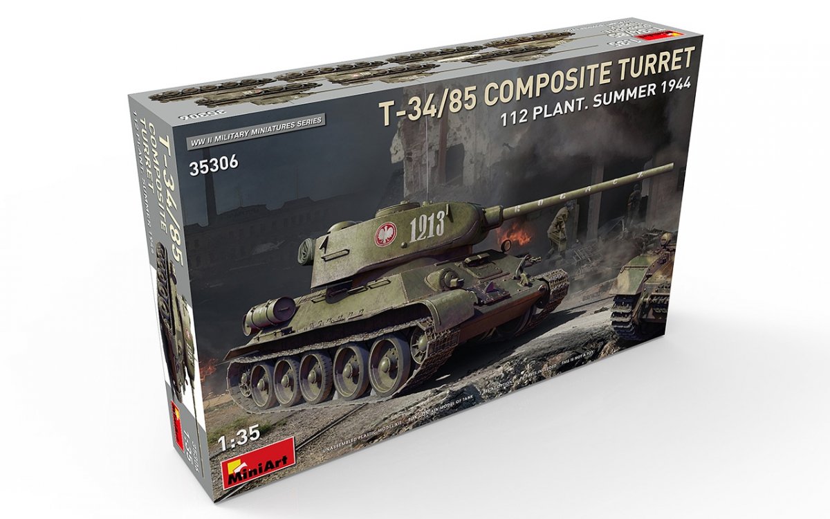 MiniArt 35306 T-34/85 COMPOSITE TURRET. 112 PLANT. SUMMER 1944 1/35 – immagine 2