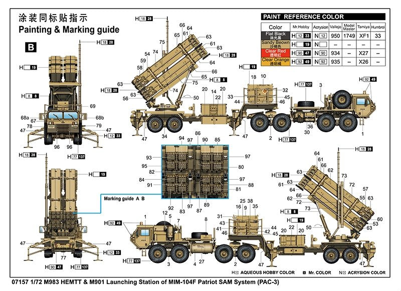 Trumpeter 07157 M983 HEMTT &amp;amp; M901 Launching Station w/ MIM-104F Patriot SAM System (PAC 3) 1/72 – Bild 3