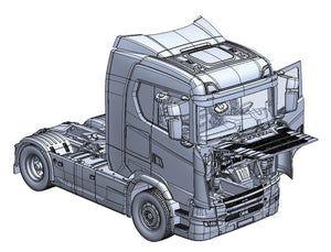 Italeri 3971 Scania S770 4x2 Normal Roof &amp;quot;Grey Cab&amp;quot; 1/24 – image 3