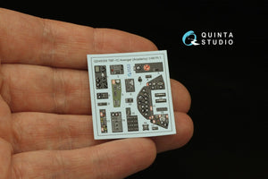 Quinta Studio QD48359 TBF-1 Avenger 3D-Printed &amp;amp; coloured Interior on decal paper (Academy) 1/48 – zdjęcie 4