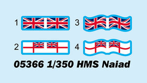 Trumpeter 05366 HMS Naiad 1/350 – imagen 3