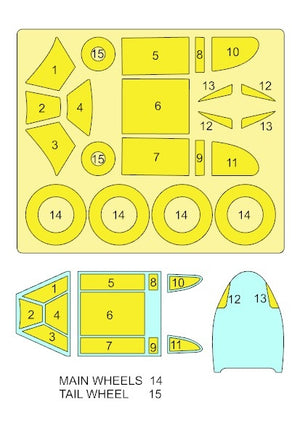 Omask 54073 Lagg-3 mask (for Zvezda) 1/48 – Bild 2