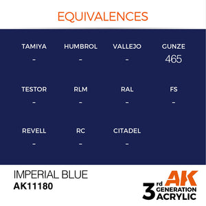 AK Interactive AK11180 IMPERIAL BLUE – STANDARD 17ml – image 3