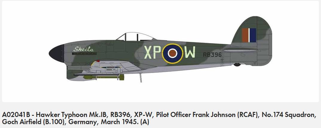Airfix 02041B Hawker Typhoon Mk.IB 1/72 – Bild 3
