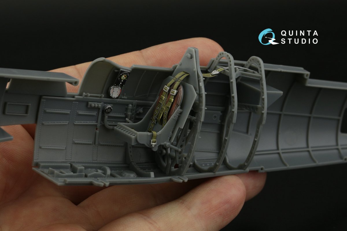 Quinta Studio QD32192 Spitfire Mk.1 (Mid) 3D-Printed &amp;amp; coloured Interior on decal paper (Kotare) 1/32 – zdjęcie 7