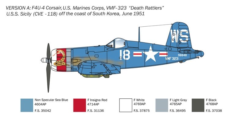 Italeri 1453 F4U-4 Corsair - Korean War 1/72 – image 5