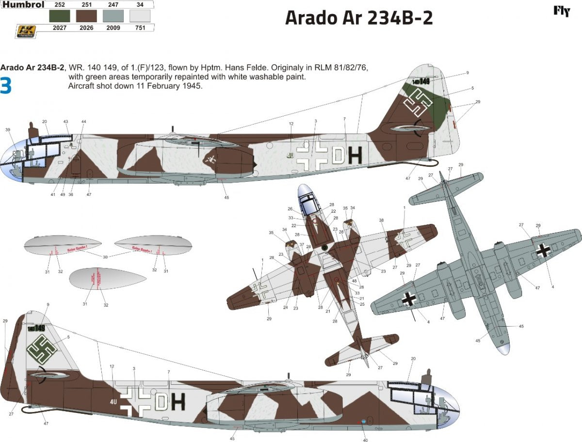 Fly 32026 Arado Ar 234 B-2N/S2 1/32 – imagen 9