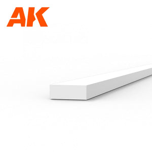 AK Interactive AK6515 STRIPS 0.75 X 2.00 X 350MM – STYRENE STRIP – (10 UNITS) – zdjęcie 2