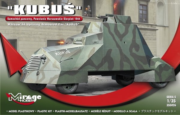 Mirage Hobby 355026 Kubuś Voiture blindée Soulèvement de Varsovie Août 1944 1/35