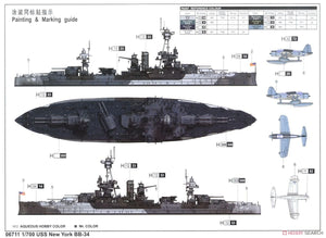 Trumpeter 06711 USS New York BB-34 1/700 – zdjęcie 7