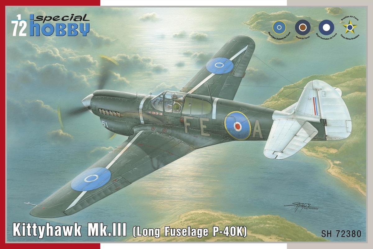 Special Hobby 72380 Kittyhawk Mk. III « P-40 K Fuselage long » 1/72