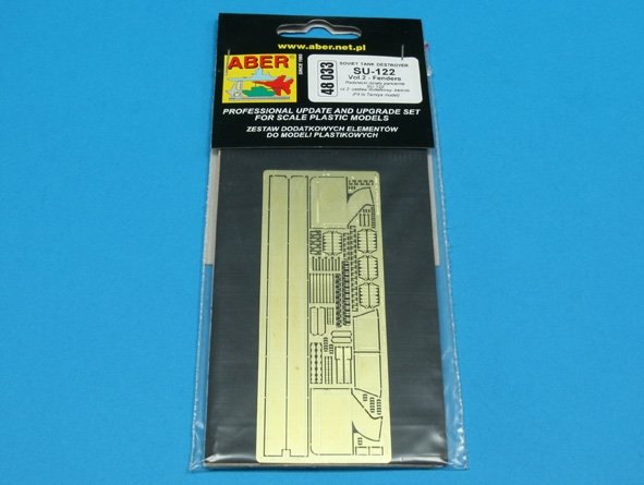 Aber 48033 SU-122 - cz. 2 - zestaw dodatkowy - błotniki Tamiya 1/48 – Bild 3