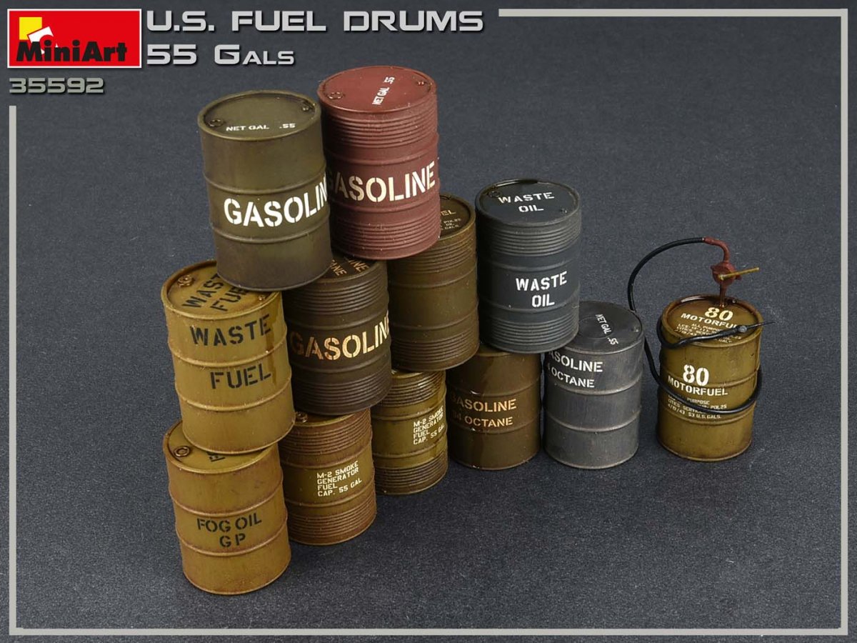 MiniArt 35592 U.S. FUEL DRUMS 55 GALS. 1/35 – Bild 6