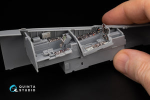 Intérieur imprimé en 3D et coloré sur papier décalcomanie Quinta Studio QDS-48449 F-4G tardif (Zoukei Mura SWS) (Petite version) 1/48 – image 11