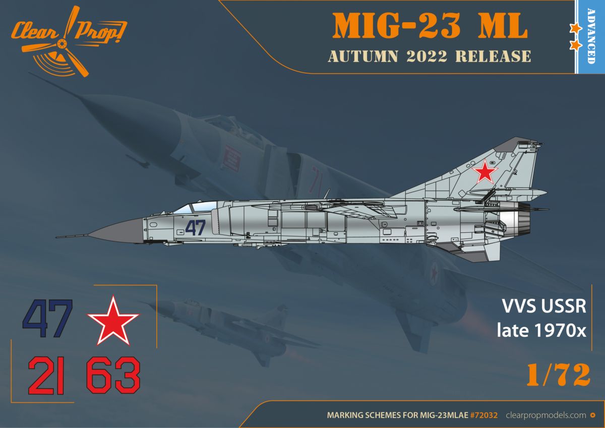 Clear Prop! CP72032 MiG-23ML/MLA Flogger-G ADVANCED KIT 1/72 – imagen 5