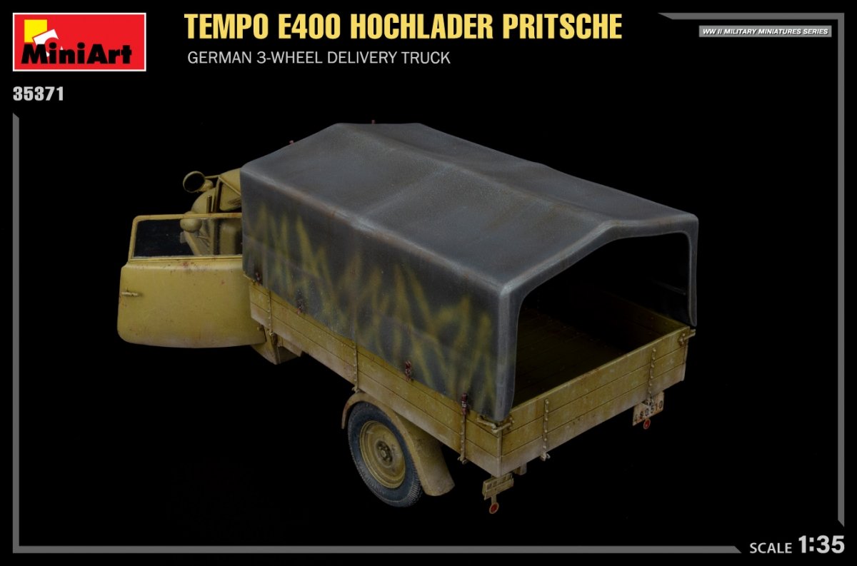 MiniArt 35371 Tempo E400 Hochlader Pritsche German 3-wheel delivery truck 1/35 – Bild 4