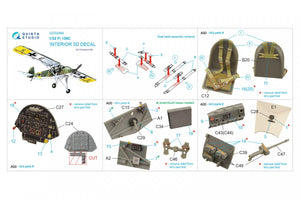 Intérieur imprimé en 3D et coloré sur papier décalcomanie Quinta Studio QD32094 Fi 156C (Hasegawa) 1/32 – image 5
