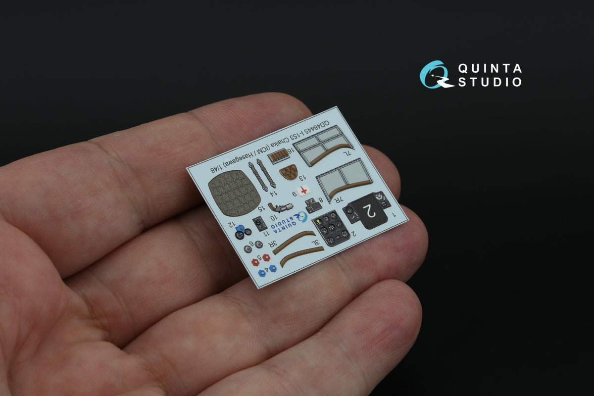 Quinta Studio QD48445 I-153 3D-Printed coloured Interior on decal paper (ICM/Hasegawa) 1/48 – Bild 6