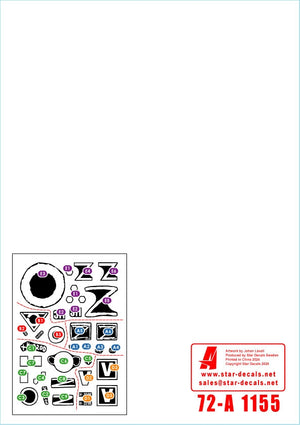 Star Decals 72-A1155 War in Ukraine # 16. Russian TOS-1A rocket artillery in 2022-23 1/72 – Bild 2