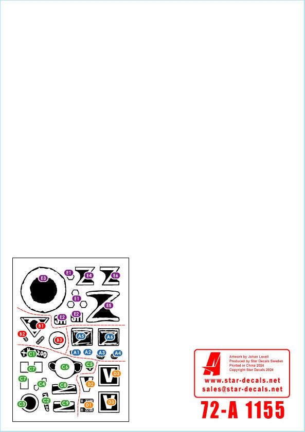 Star Decals 72-A1155 War in Ukraine # 16. Russian TOS-1A rocket artillery in 2022-23 1/72 – Bild 2