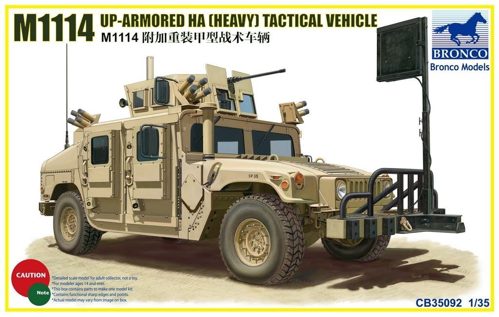 Bronco CB35092 M1114 Up-Armored HA Tactical Vehicle (1/35)