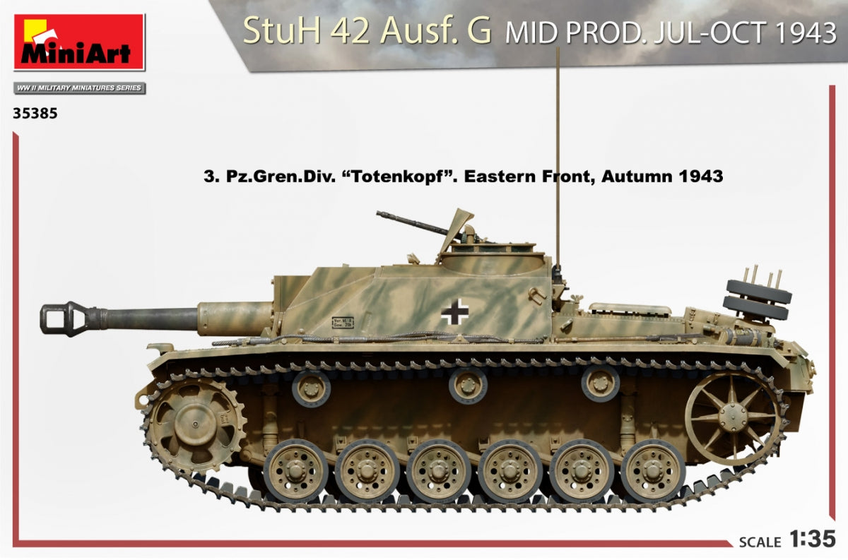 MiniArt 35385 StuH 42 Ausf. G MID PROD. JUL-OCT 1943 1/35 – immagine 7