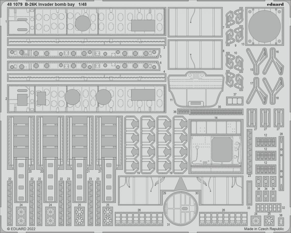 Eduard BIG49326 B-26K Invader ICM 1/48 – Bild 3