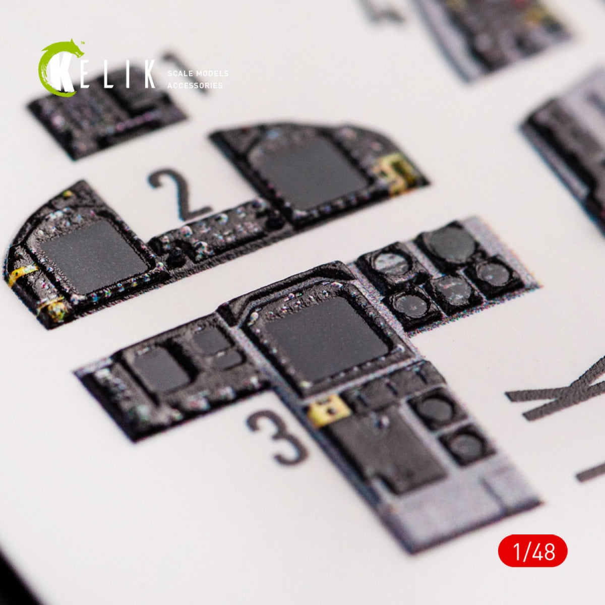 KELIK K48065 F-18C HORNET INTERIOR 3D DECALS FOR HASEGAWA KIT 1/48 – Bild 7