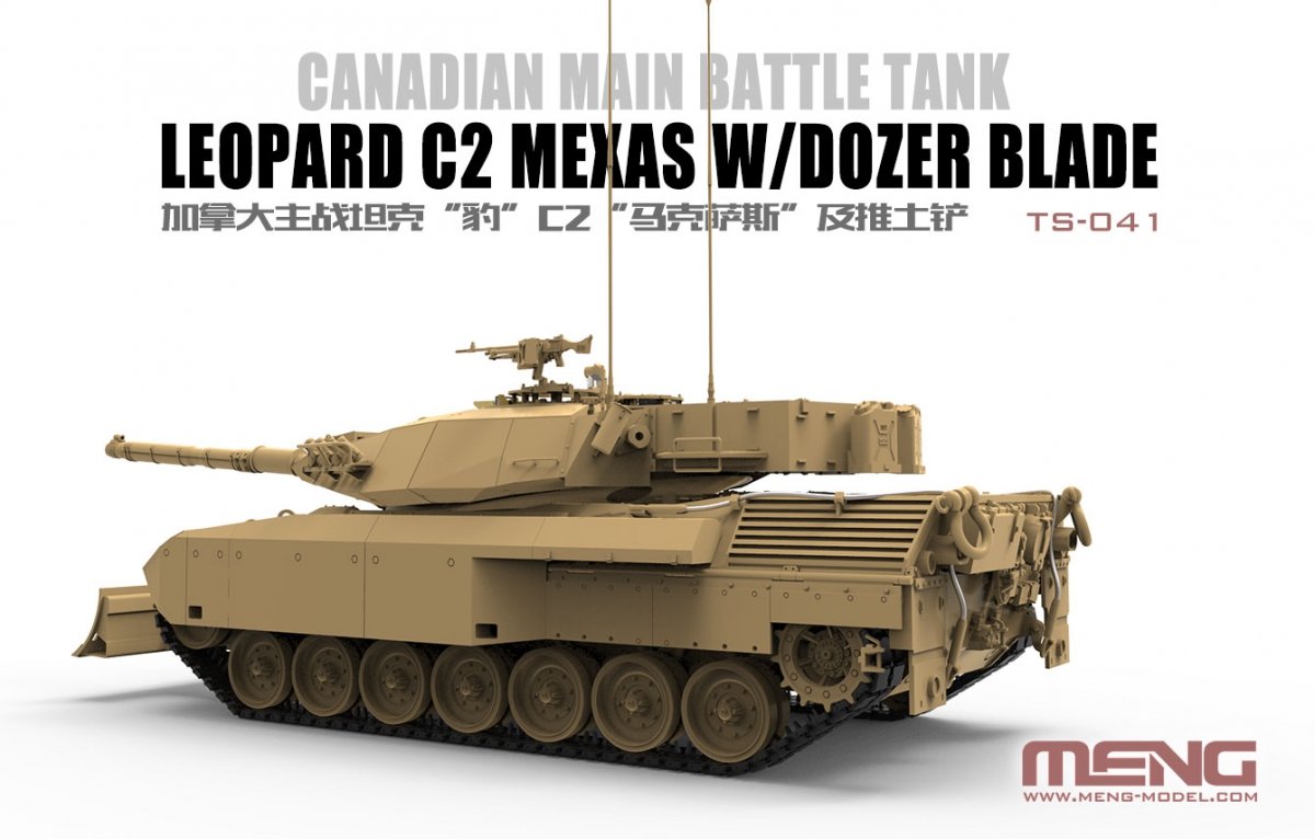 Maquette Meng TS-041 Leopard C2 Mexas avec lame de bulldozer 1/35 – image 4