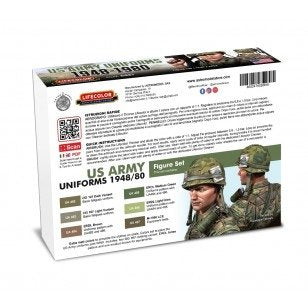 Lifecolor CS61 Acrylic paint set American Uniforms 6x22ml – Bild 2