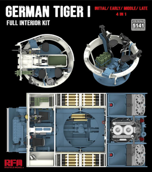 Rye Field Model 5141 Tiger I Full interior kit: Initial/ Early/ Mid/ Late 1/35 – image 2