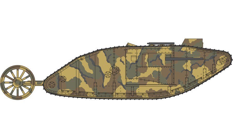 Airfix A01315V Vintage Classics - WWI Male Tank Mk.I 1/76 – image 3