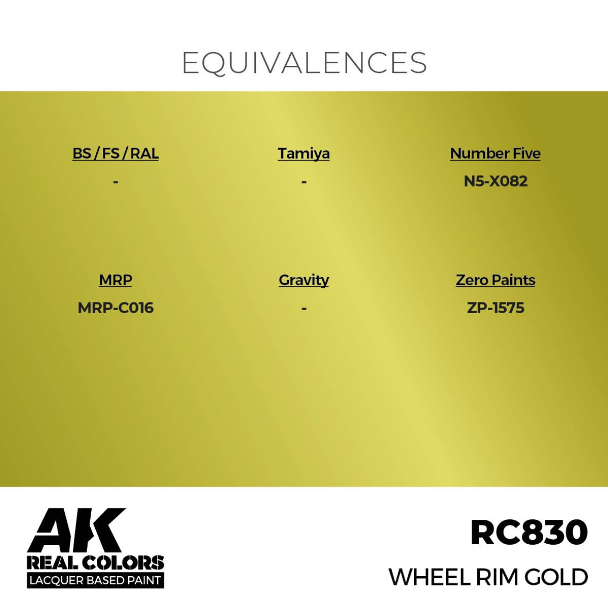 AK Interactive RC830 Wheel Rim Gold 17 ml – immagine 3