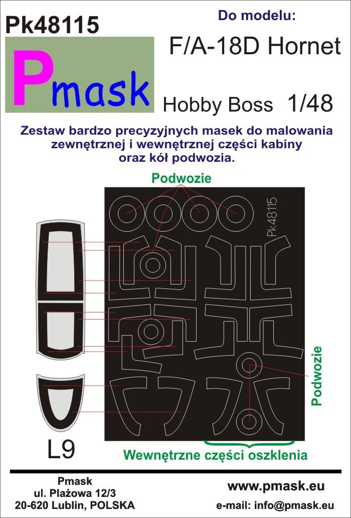 P-Mask PK48115 F/A-18D Hornet Hobby Boss 1/48
