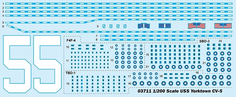 Trumpeter 03711 USS Yorktown CV-5 1/200 – immagine 3
