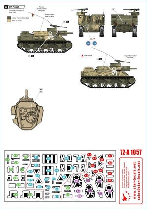 Star Decals 72-A1057 Israeli AFVs # 2. Centurion Mk V 105mm and M7 Priest 105 mm 1/72 – Bild 2