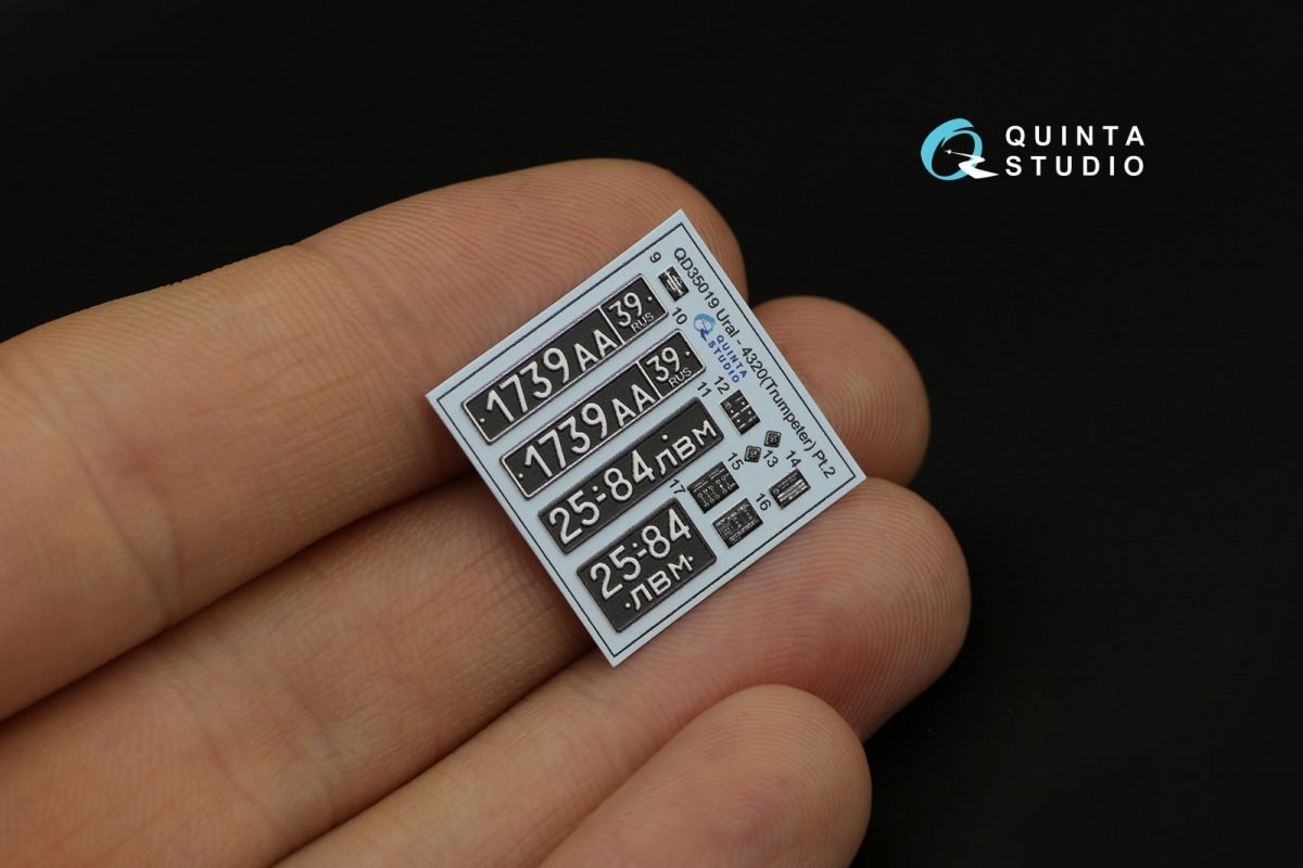 Quinta Studio QD35019 Ural-4320 3D-Printed &amp;amp; coloured Interior on decal paper ( Trumpeter ) 1/35 – zdjęcie 10