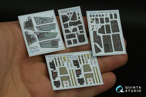 Quinta Studio QD48405 F-14D 3D-Printed &amp;amp; coloured Interior on decal paper (Hobby Boss) 1/48 – immagine 3